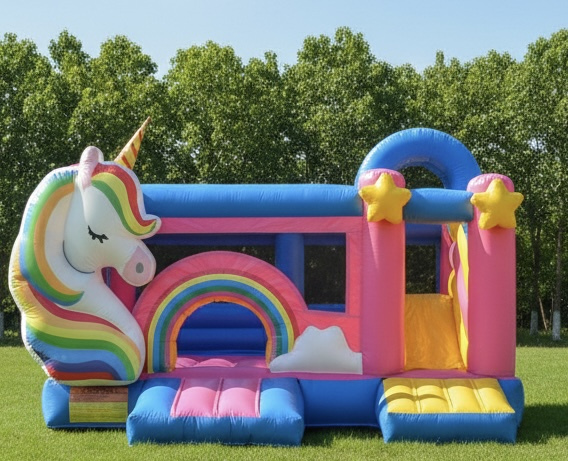inflatable slide castle outdoor