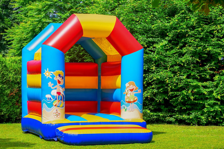 inflatable slide castle outdoor