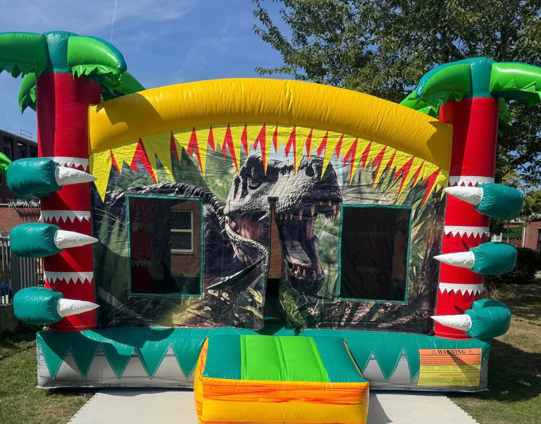 inflatable slide castle outdoor